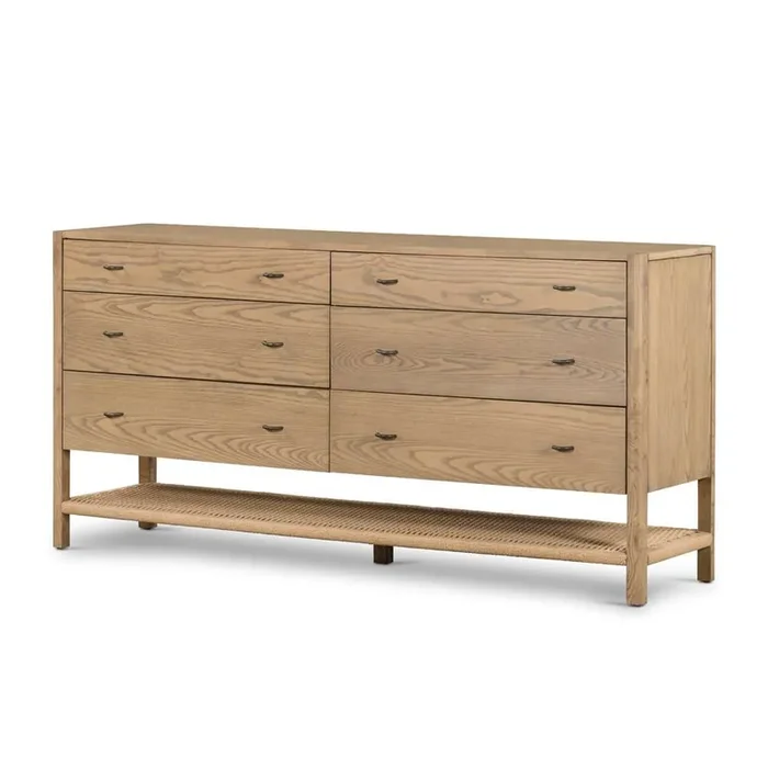 Four Hands – Zuma 6 Drawer Dresser – Dune Ash – 228896-001