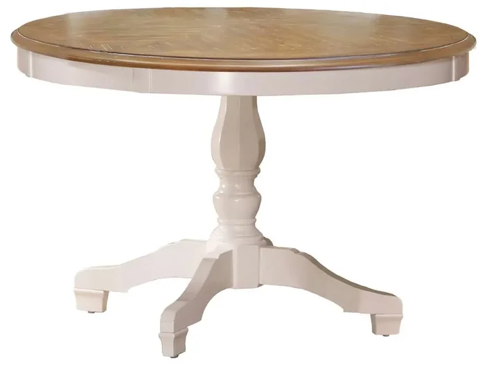 Hillsdale Furniture – Bayberry Round Dining Table, White – 5753DTB