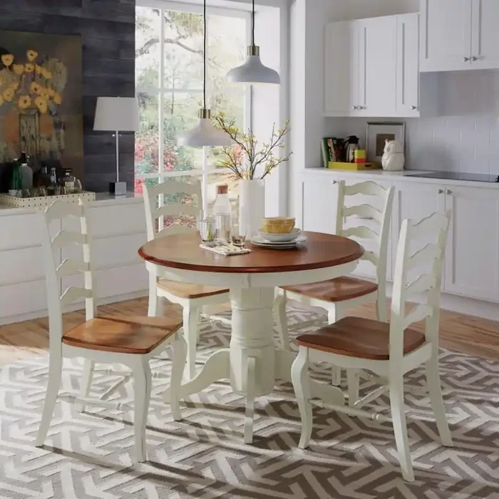 Homestyles Furniture – French Countryside White 5 Piece Dining Set – 5518-308