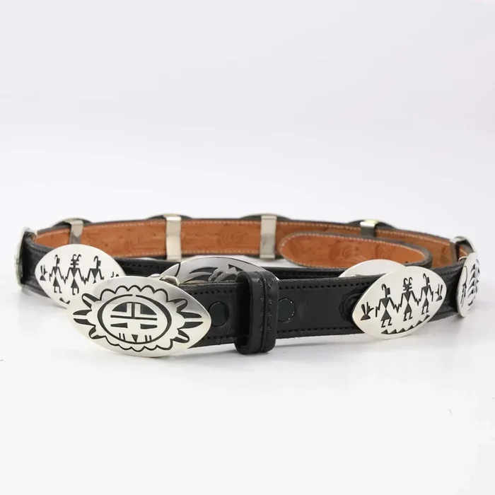 Hopi Overlay Concho Belt