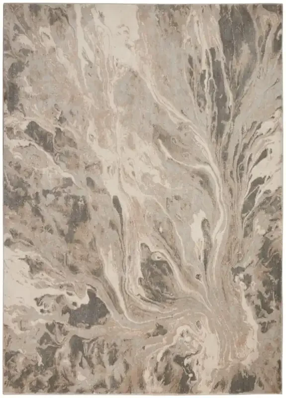 Inspire Me! Home Decor – Elegance FAR01 Grey and White 53in x 73in Contemporary Area Rug – FAR01-99446469502_CLOSEOUT
