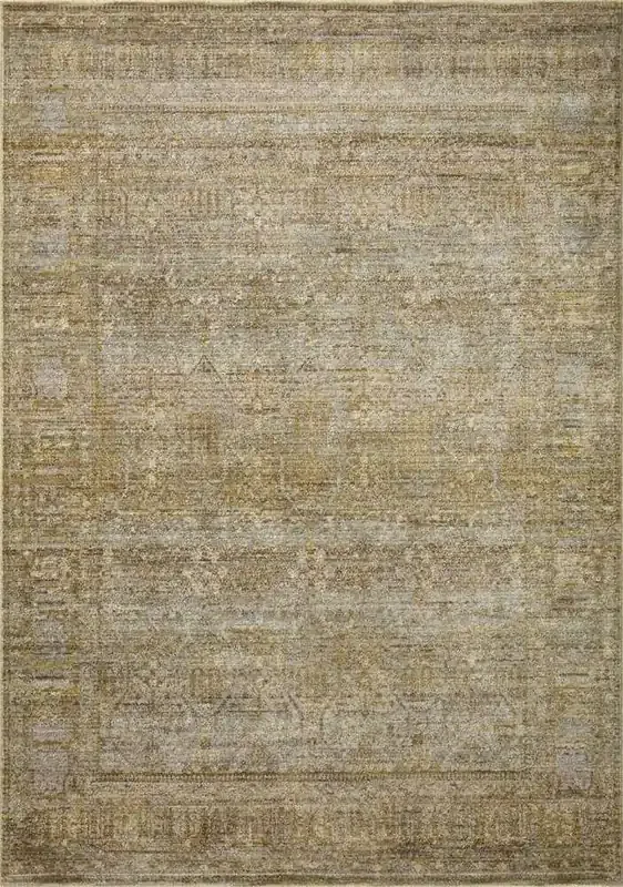 Jean Stoffer x Loloi – Bradbury Dove / Gold 11-6in x 15-6in Area Rug – BRADBRU-02DVGOB6F6