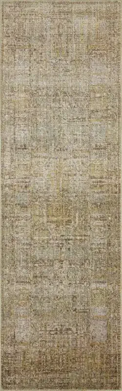 Jean Stoffer x Loloi – Bradbury Dove / Gold 2-6in x 8-0in Runner Rug – BRADBRU-02DVGO2680