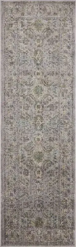Jean Stoffer x Loloi – Bradbury Grey / Multi 2-6in x 12-0in Runner Rug – BRADBRU-04GYML26C0
