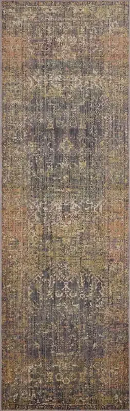 Jean Stoffer x Loloi – Bradbury Ink / Multi 2-6in x 10-0in Runner Rug – BRADBRU-05IKML26A0