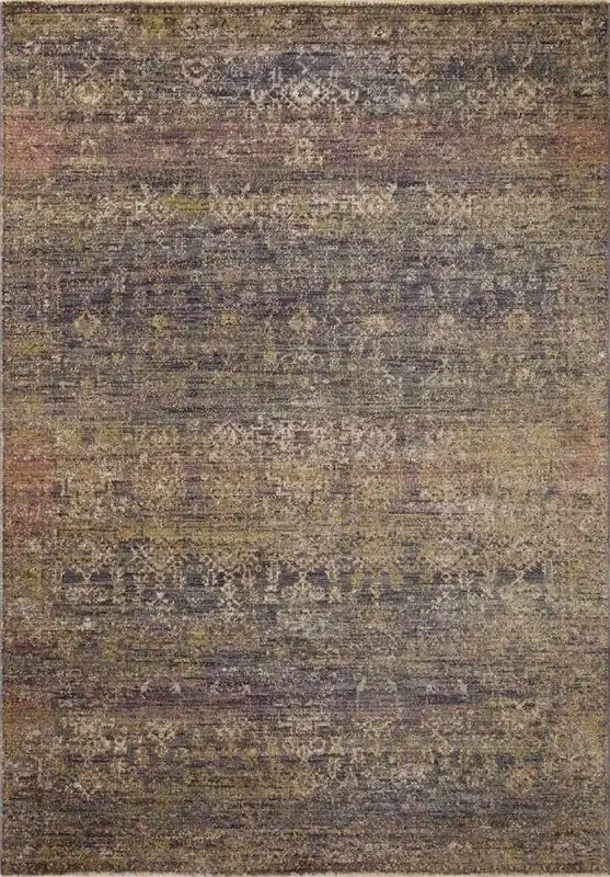 Jean Stoffer x Loloi – Bradbury Ink / Multi 5 x 7-10in Area Rug – BRADBRU-05IKML507A