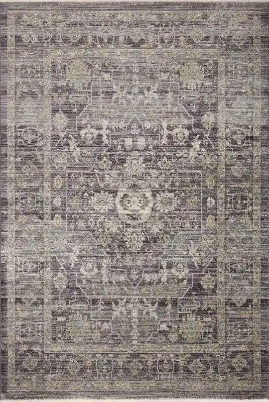 Jean Stoffer x Loloi – Katherine Midnight/ Tobacco 2-3in x 3-10in Accent Rug – KESSKES-03MDTO233A