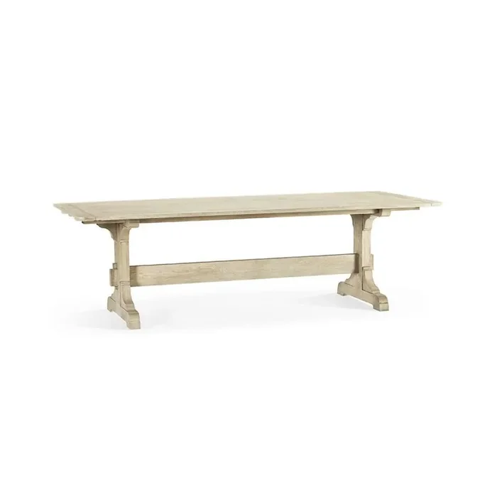 Jonathan Charles Fine Furniture – Timeless Epoch Trestle Dining Table in Stripped Oak – 003-2-A50-STO
