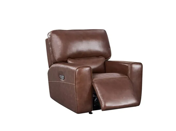 Leather Italia USA – Broadway Chair – Glider P2 Brown – 9661-EH9049G-018540LV