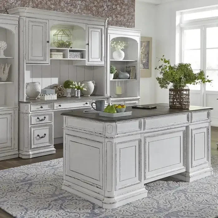 Liberty Furniture – Magnolia Manor Complete Desk – 244-HOJ-CDS