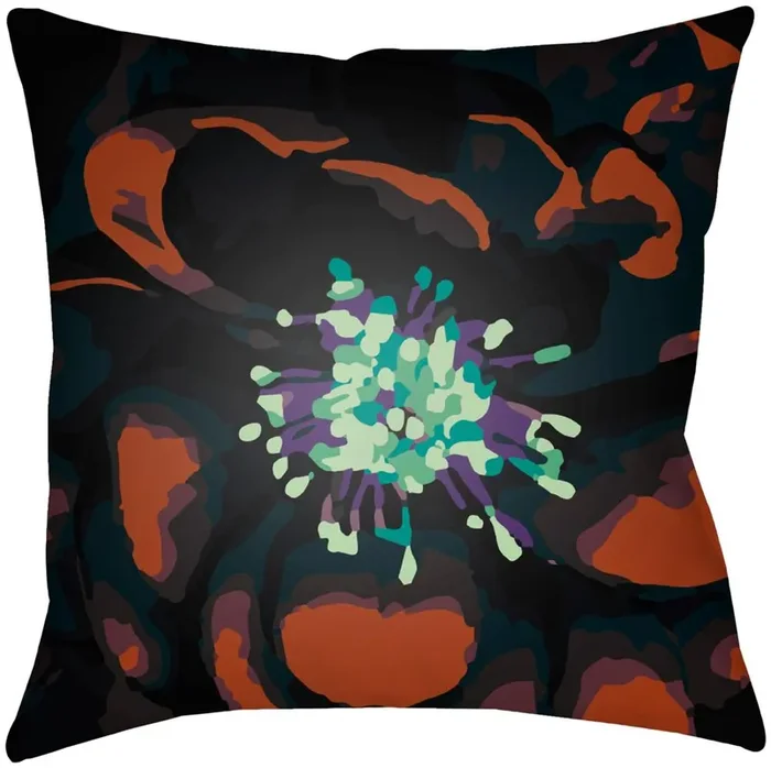 Livabliss – Abstract Floral 20″Lx20″W Accent Pillow – AF006-2020
