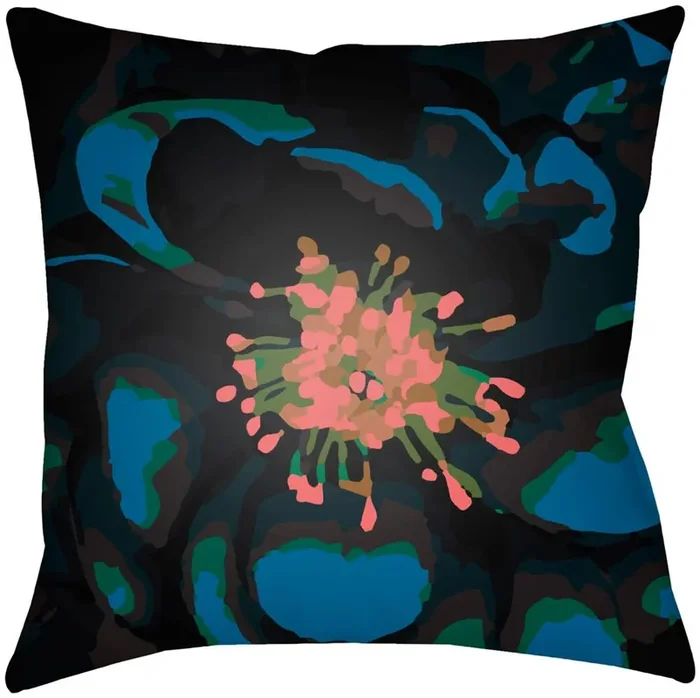 Livabliss – Abstract Floral 20″Lx20″W Accent Pillow – AF010-2020