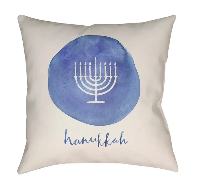 Livabliss – Hannukah 18″Lx18″W Accent Pillow – JOY027-1818