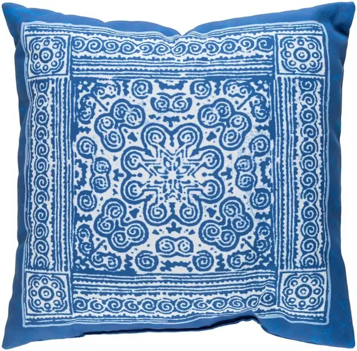 Livabliss – Indigo Blues 20″Lx20″W Accent Pillow – ID008-2020
