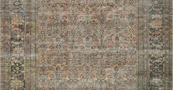 Loloi Adrian ADR-03 Terracotta / Multi Area Rug 8 ft. 6 in. X 11 ft. 6 in. Rectangle