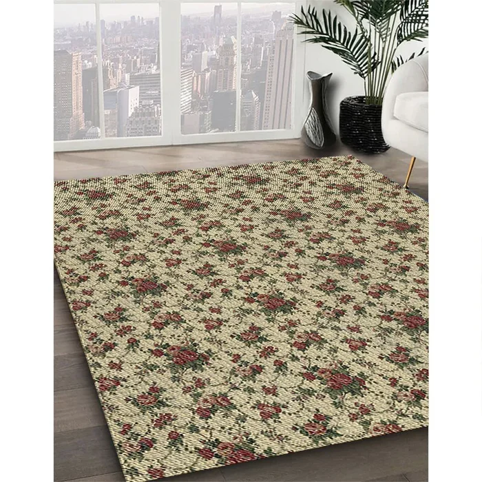 Patterned Brown Novelty Rug, pat2588