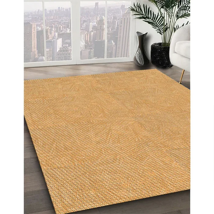 Patterned Orange Rug, pat1652org