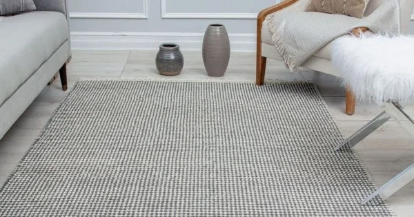 Rugs America Romen RN10A O X ford gray Dots Farmhouse Charcoal Area Rug, 5